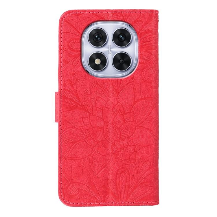For Redmi Note 14 Pro 4G Global Lace Flower Embossing Flip Leather Phone Case