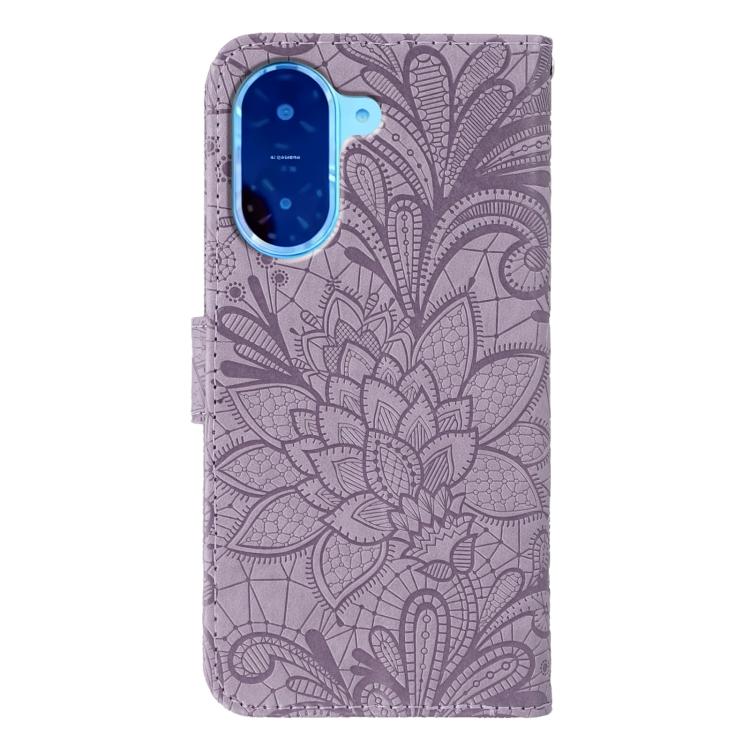 For Redmi A5 4G 173.3mm Lace Flower Embossing Flip Leather Phone Case