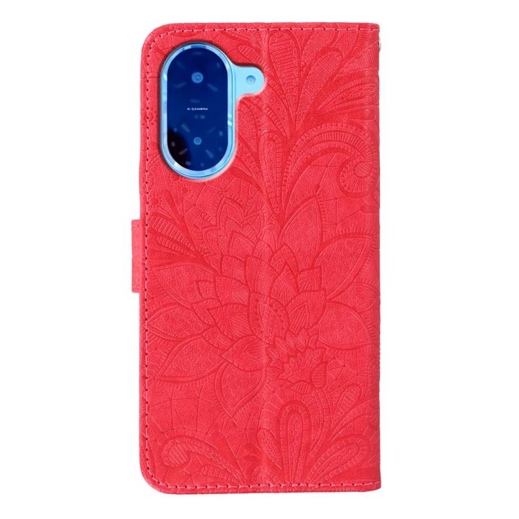 For Redmi A5 4G 173.3mm Lace Flower Embossing Flip Leather Phone Case