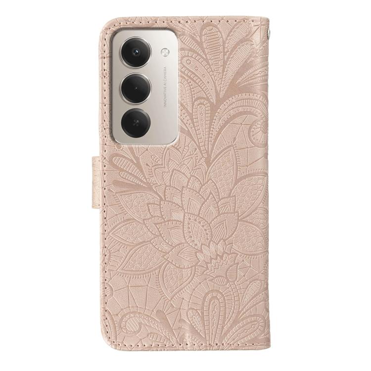 For Redmi 15 5G Global / 15 4G SEA Lace Flower Embossing Flip Leather Phone Case