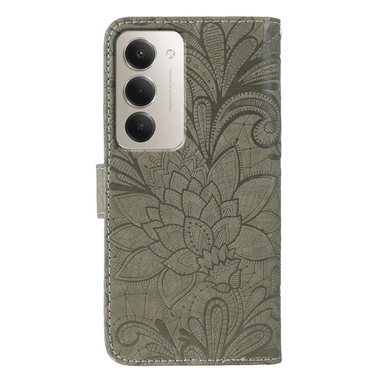 For Redmi 15 5G / 4G EU 171mm Lace Flower Embossing Flip Leather Phone Case