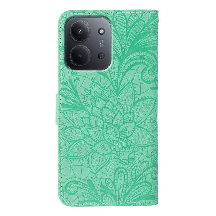 For Redmi 15C 5G / 4G Global 171mm Lace Flower Embossing Flip Leather Phone Case