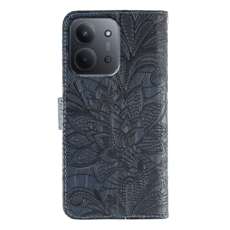 For Redmi 15C 5G / 4G EU 173mm Lace Flower Embossing Flip Leather Phone Case