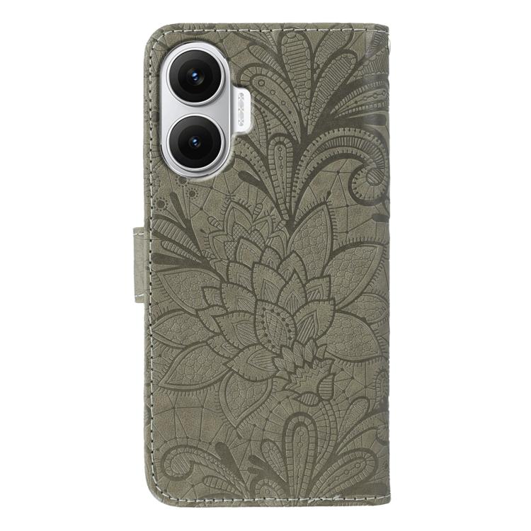 For Redmi Turbo 4 Pro 5G / Poco F7 Lace Flower Embossing Flip Leather Phone Case