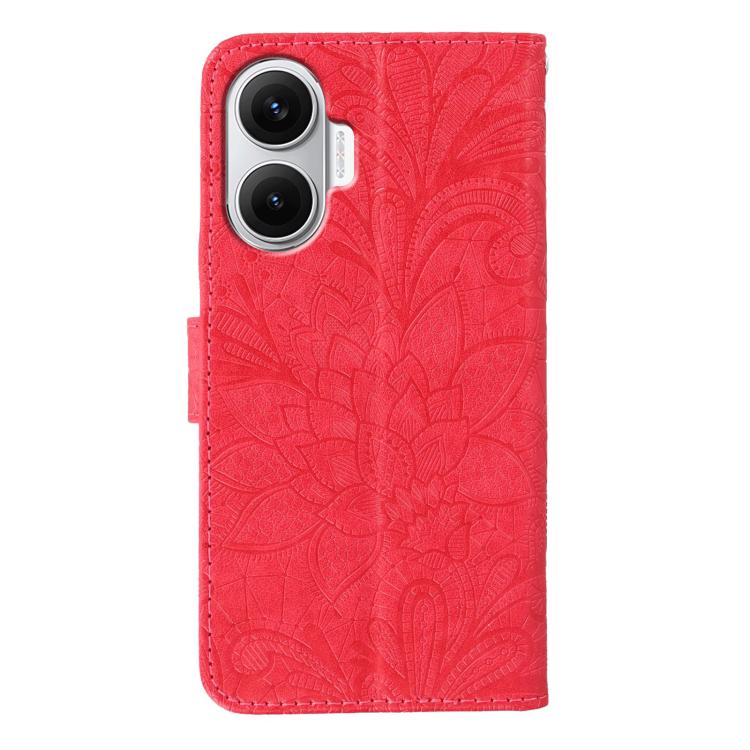 For Redmi Turbo 4 Pro 5G / Poco F7 Lace Flower Embossing Flip Leather Phone Case