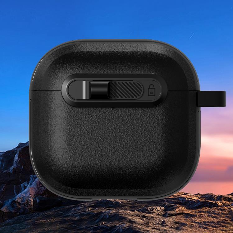 For AirPods 4 Starry Texture Lock Buckle Shockproof Earphones Case