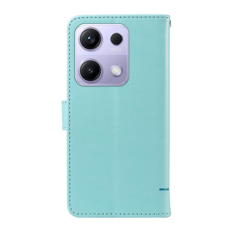 For Xiaomi Poco M6 Pro 4G Global Adorable Cat Embossed Pattern Flip Leather Phone Case