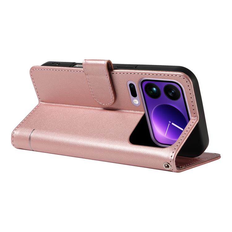 For Xiaomi 17 Pro Max Adorable Cat Embossed Pattern Flip Leather Phone Case