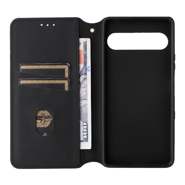 For Sony Xperia 10 VII Cubic Grid Texture Flip Leather Phone Case
