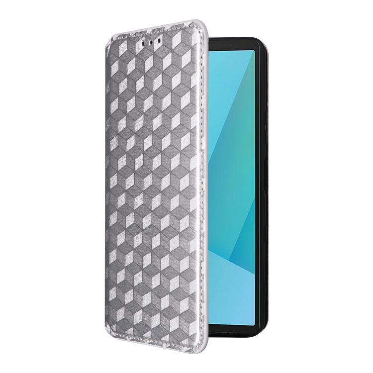 For Sony Xperia 10 VII Cubic Grid Texture Flip Leather Phone Case
