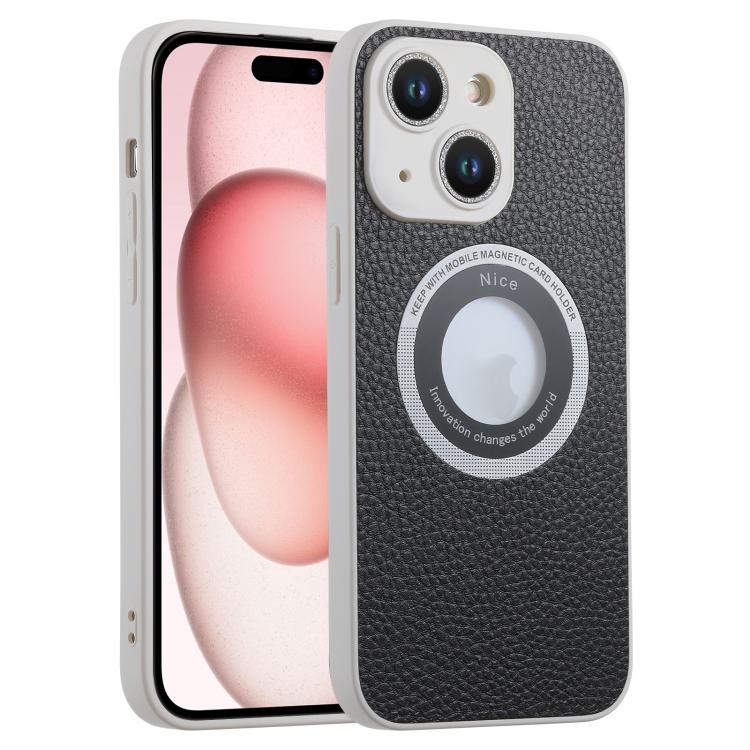 For iPhone 15 Glitter Lens MagSafe Magnetic Phone Case