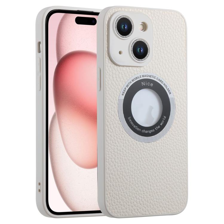 For iPhone 15 Glitter Lens MagSafe Magnetic Phone Case