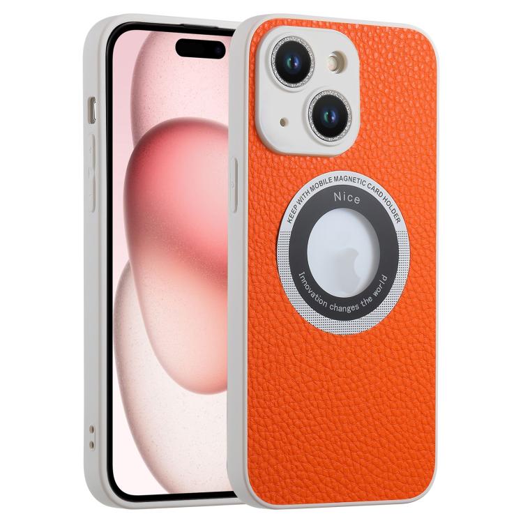 For iPhone 15 Plus Glitter Lens MagSafe Magnetic Phone Case