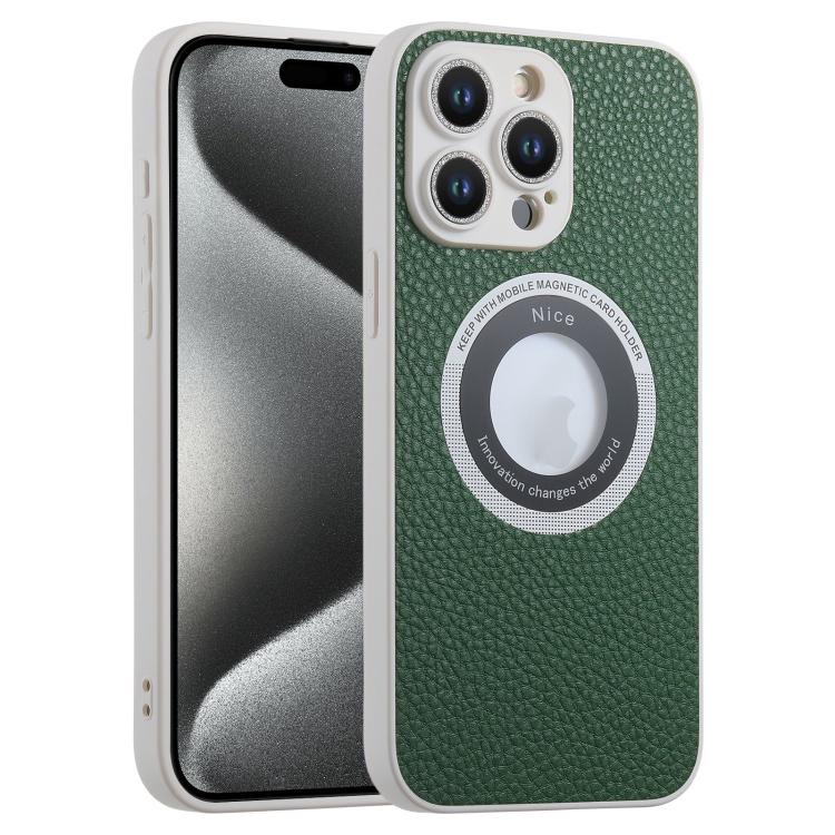 For iPhone 15 Pro Glitter Lens MagSafe Magnetic Phone Case