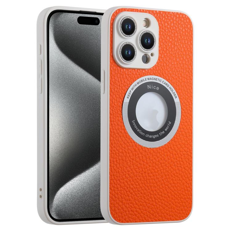 For iPhone 15 Pro Glitter Lens MagSafe Magnetic Phone Case