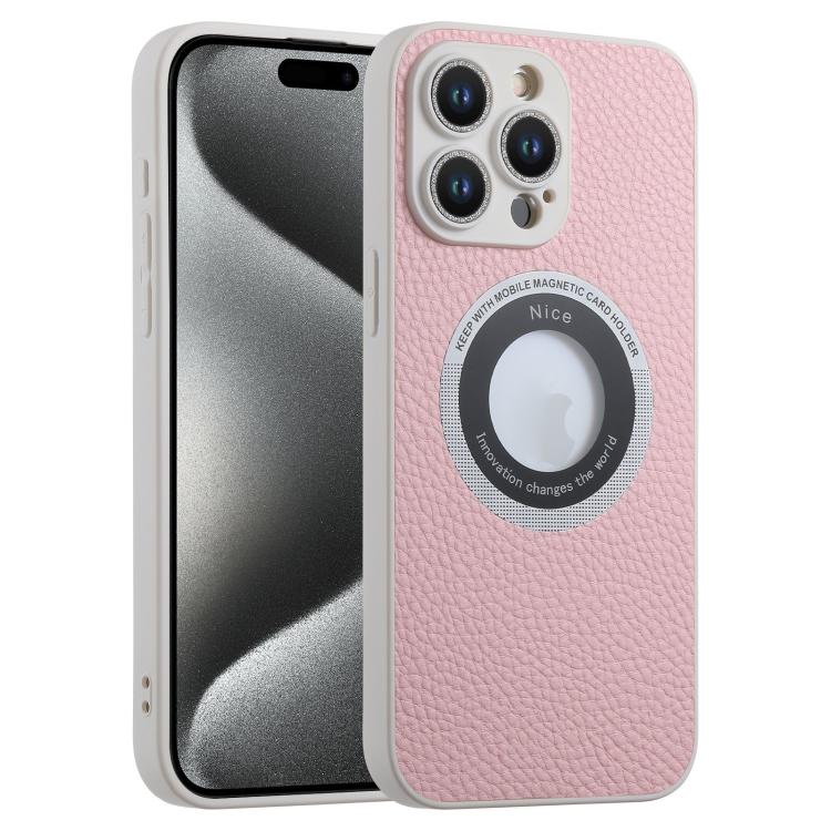 For iPhone 15 Pro Max Glitter Lens MagSafe Magnetic Phone Case