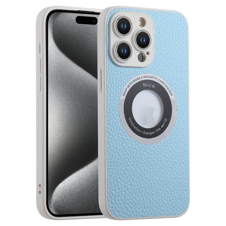 For iPhone 15 Pro Max Glitter Lens MagSafe Magnetic Phone Case