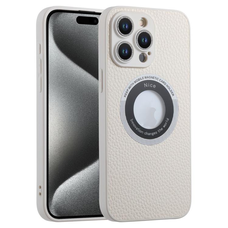 For iPhone 15 Pro Max Glitter Lens MagSafe Magnetic Phone Case