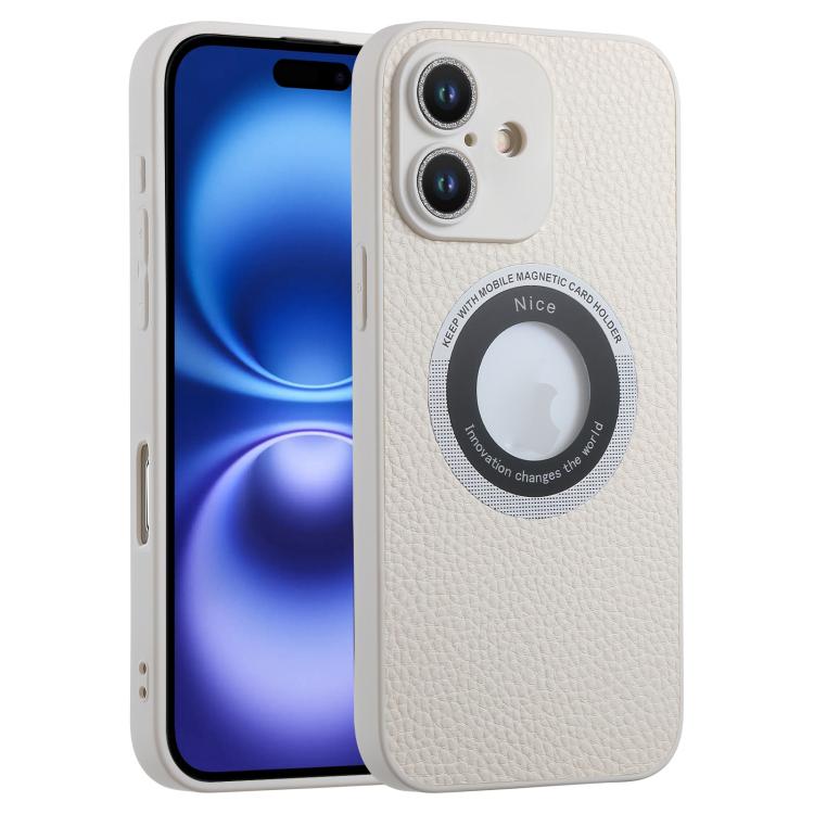 For iPhone 16 Glitter Lens MagSafe Magnetic Phone Case