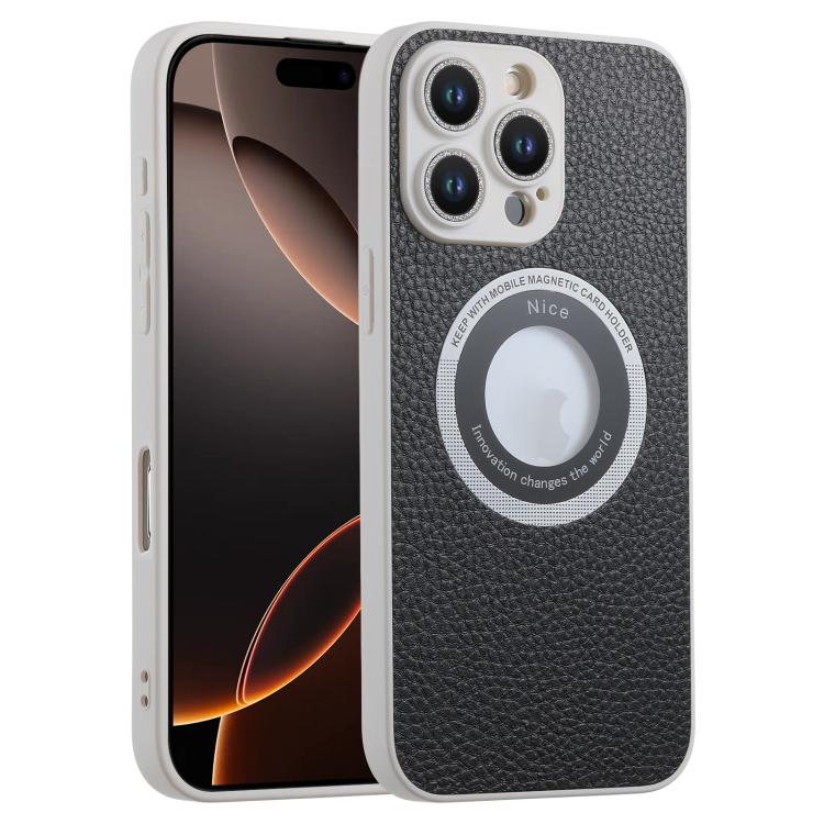 For iPhone 16 Pro Glitter Lens MagSafe Magnetic Phone Case