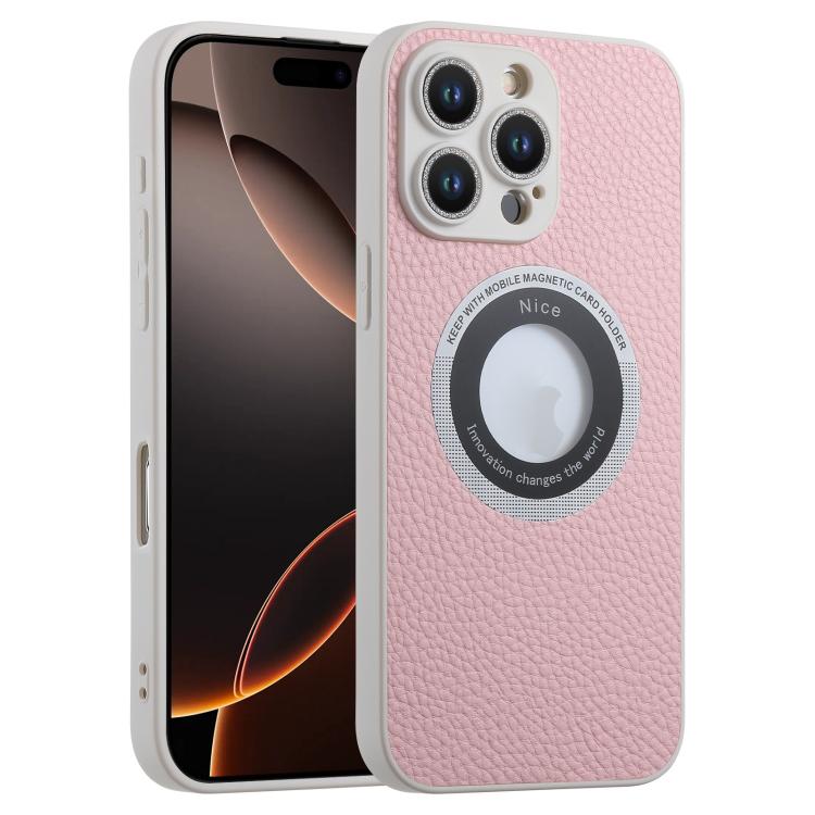For iPhone 16 Pro Glitter Lens MagSafe Magnetic Phone Case