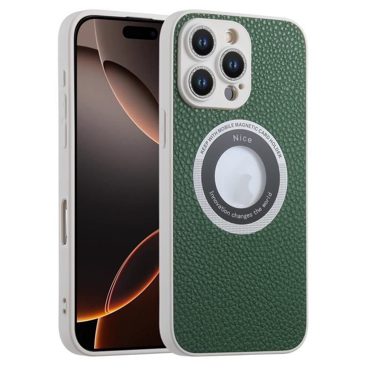 For iPhone 16 Pro Max Glitter Lens MagSafe Magnetic Phone Case