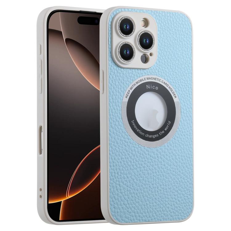 For iPhone 16 Pro Max Glitter Lens MagSafe Magnetic Phone Case