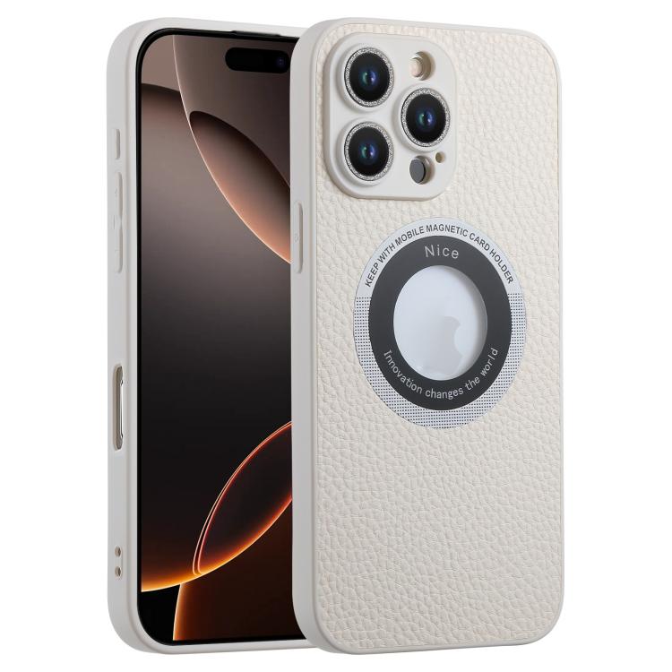 For iPhone 16 Pro Max Glitter Lens MagSafe Magnetic Phone Case