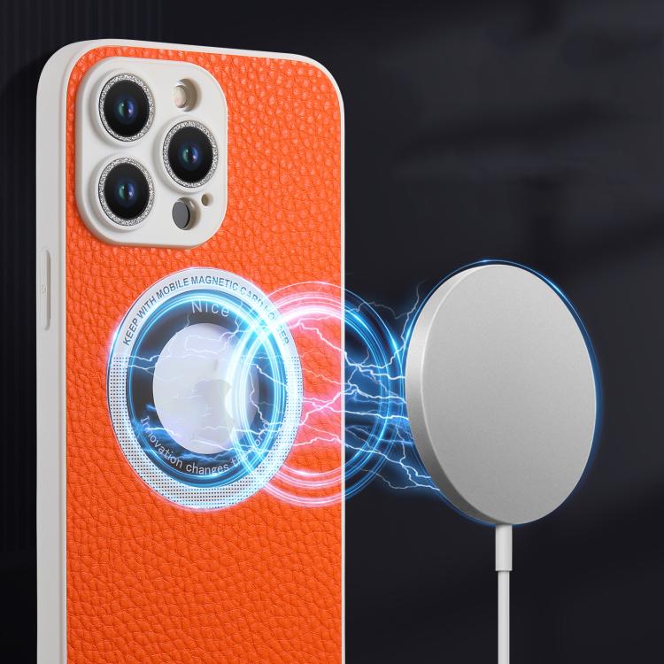 For iPhone 15 Plus Glitter Lens MagSafe Magnetic Phone Case