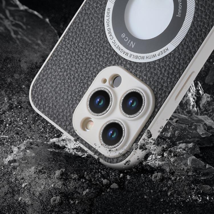 For iPhone 15 Plus Glitter Lens MagSafe Magnetic Phone Case