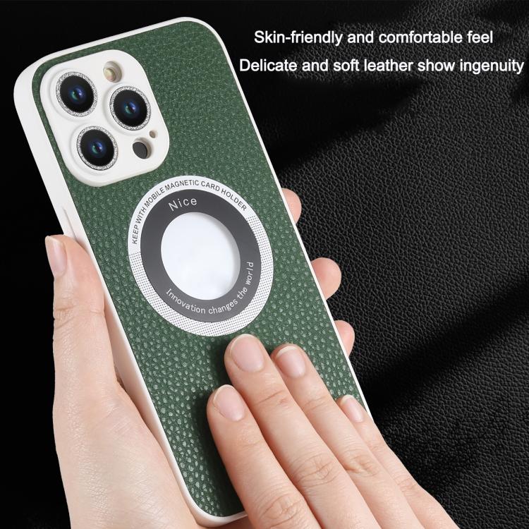 For iPhone 15 Plus Glitter Lens MagSafe Magnetic Phone Case