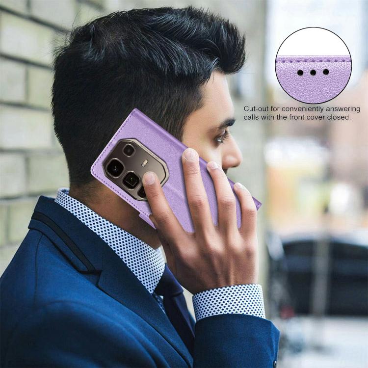 For Infinix Note 50 Pro+ 5G Litchi Texture RFID Anti-theft Leather Phone Case