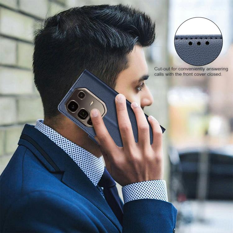 For Infinix Note 50 Pro+ 5G Litchi Texture RFID Anti-theft Leather Phone Case