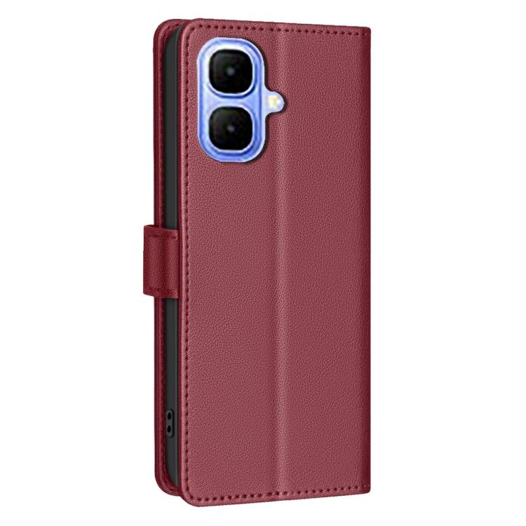 For Infinix Smart 10 4G Litchi Texture RFID Anti-theft Leather Phone Case