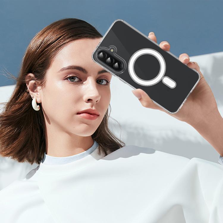 For Samsung Galaxy A15 5G / 4G MagSafe Magnetic Acrylic TPU Phone Case - Transparent