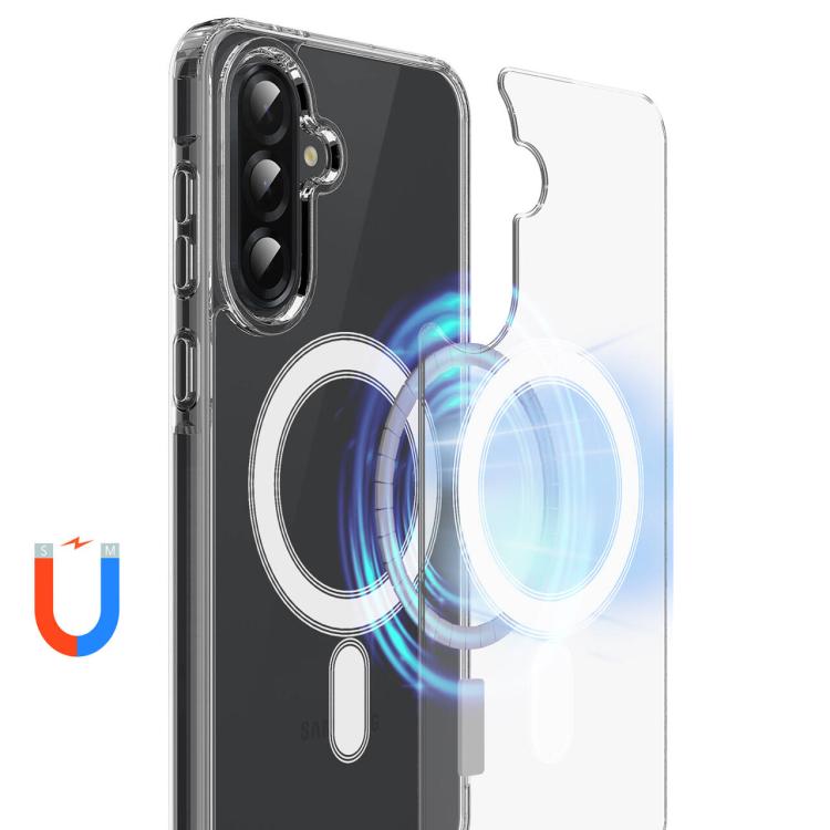 For Samsung Galaxy A36 5G MagSafe Magnetic Acrylic TPU Phone Case - Transparent