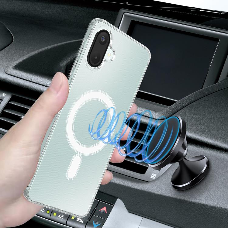 For Samsung Galaxy A07 / M17e / F07e MagSafe Magnetic Acrylic TPU Phone Case - Transparent