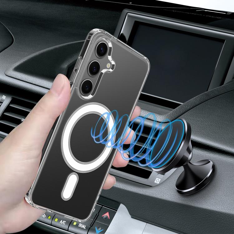 For Galaxy A27 5G MagSafe Magnetic Acrylic TPU Phone Case - Transparent