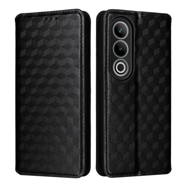 For OnePlus Ace 3V Cubic Grid Texture Flip Leather Phone Case