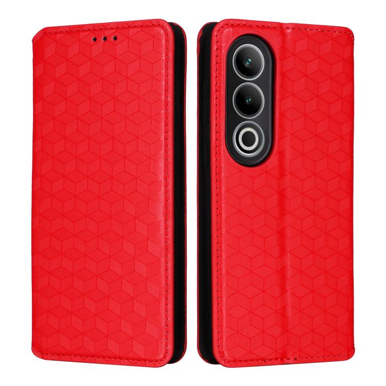 For OnePlus Ace 3V Cubic Grid Texture Flip Leather Phone Case