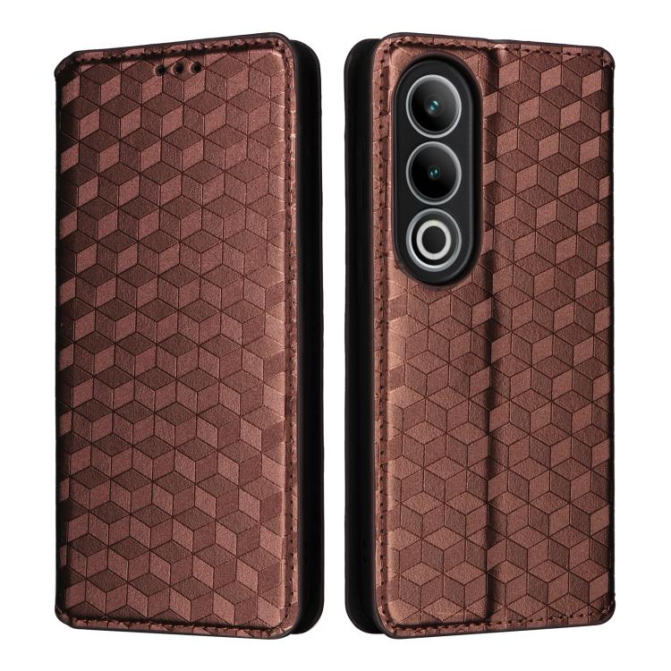 For OnePlus Ace 3V Cubic Grid Texture Flip Leather Phone Case