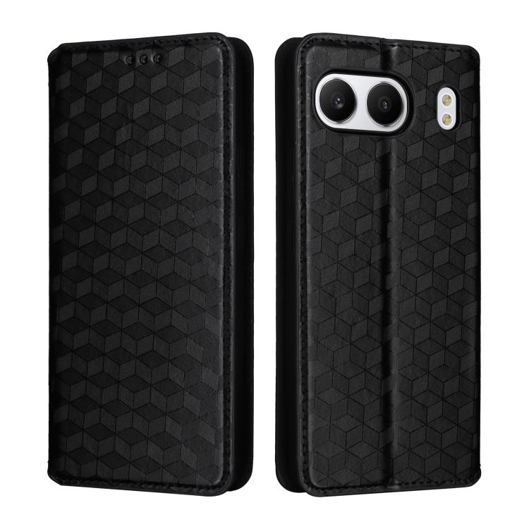 For OnePlus Nord 4 Cubic Grid Texture Flip Leather Phone Case