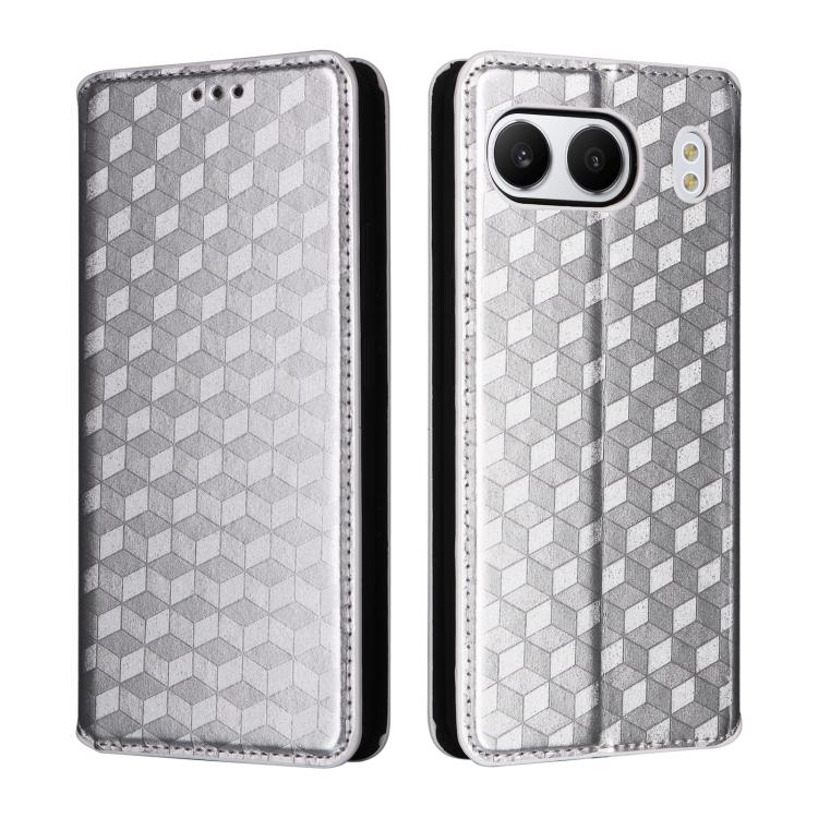 For OnePlus Nord 4 Cubic Grid Texture Flip Leather Phone Case