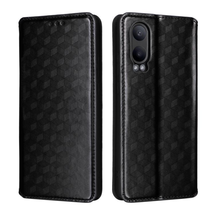 For OnePlus Nord CE4 Lite Cubic Grid Texture Flip Leather Phone Case
