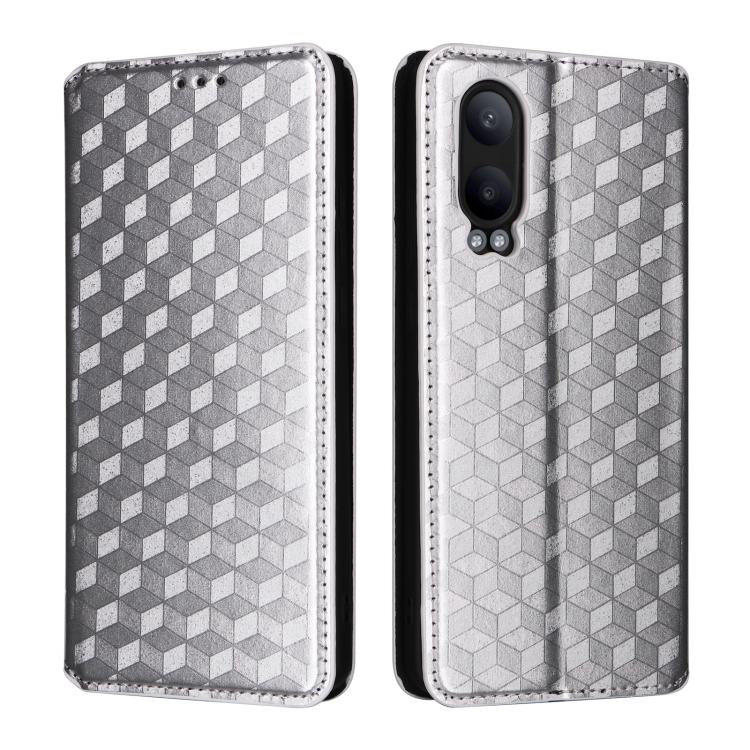 For OnePlus Nord CE4 Lite Cubic Grid Texture Flip Leather Phone Case