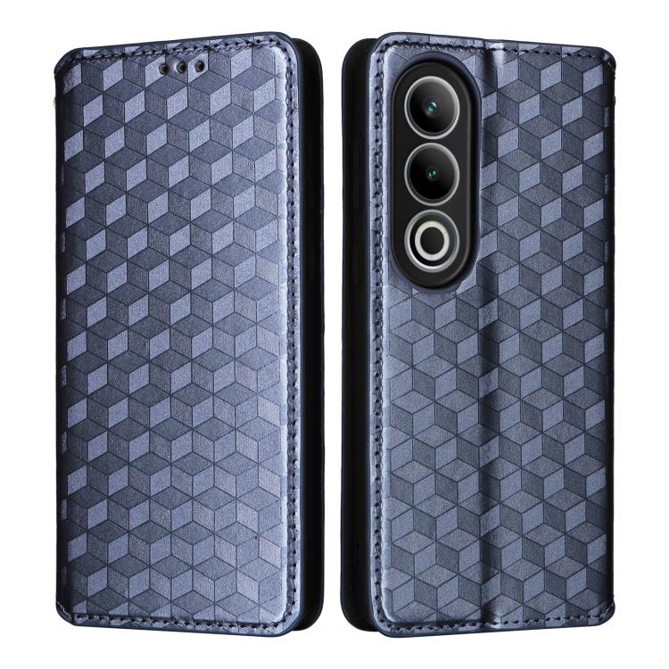 For OnePlus Nord CE4 Cubic Grid Texture Flip Leather Phone Case