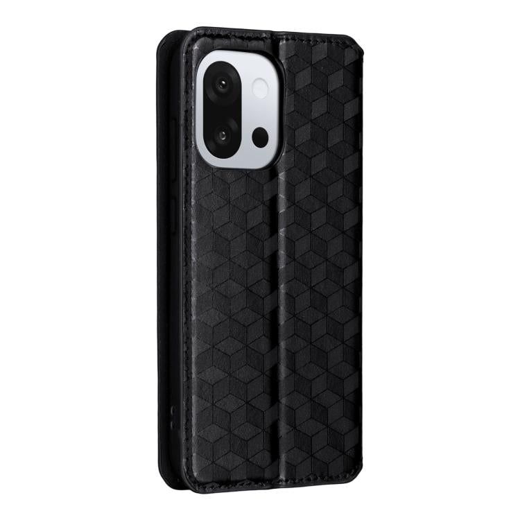 For OnePlus 13T Cubic Grid Texture Flip Leather Phone Case