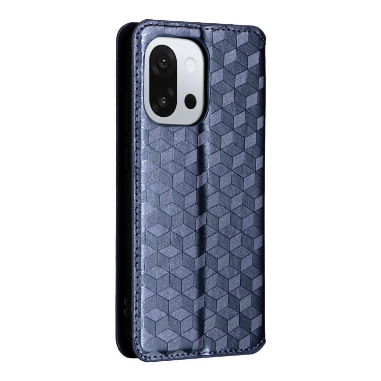 For OnePlus 13T Cubic Grid Texture Flip Leather Phone Case