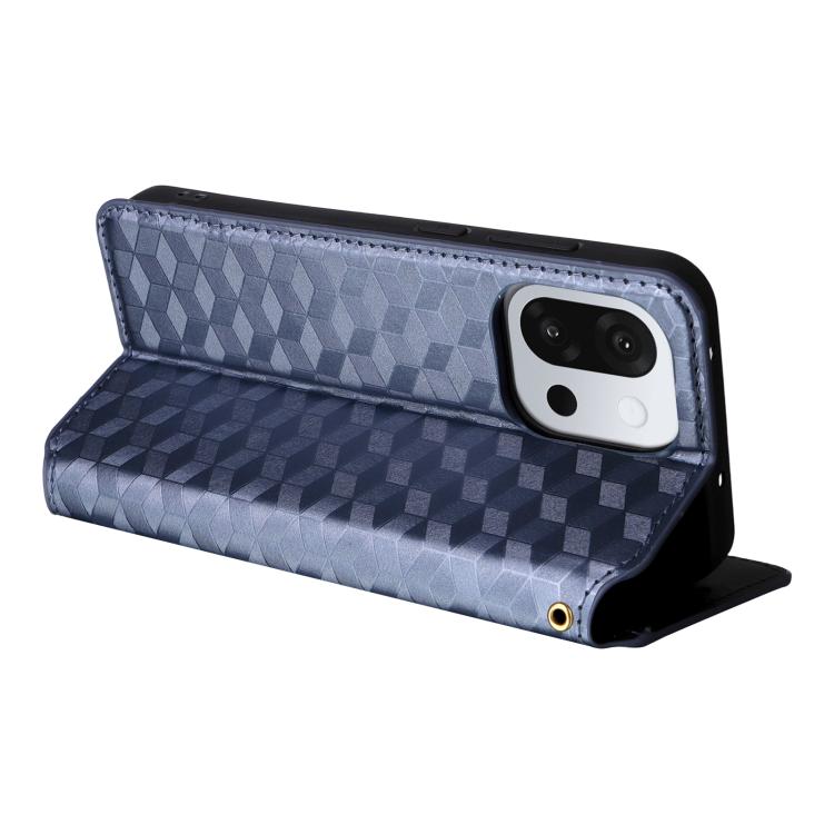 For OnePlus 13T Cubic Grid Texture Flip Leather Phone Case