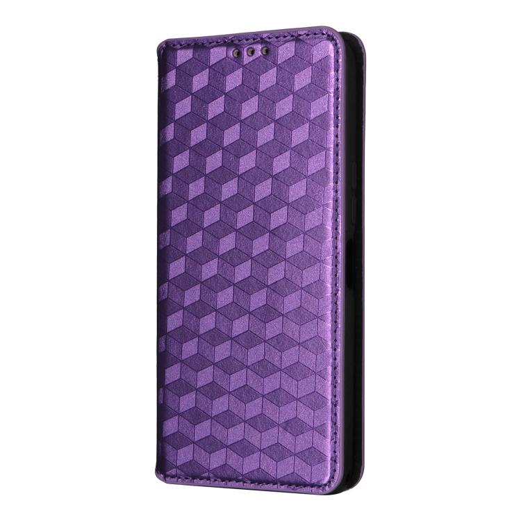 For OnePlus 13T Cubic Grid Texture Flip Leather Phone Case